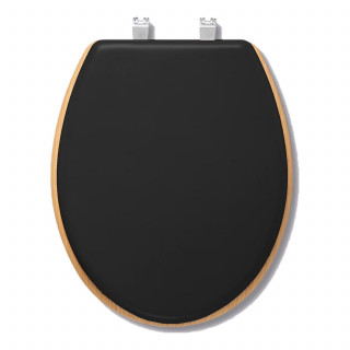 Abattant WC effet bois MODERN COLOR - Noir