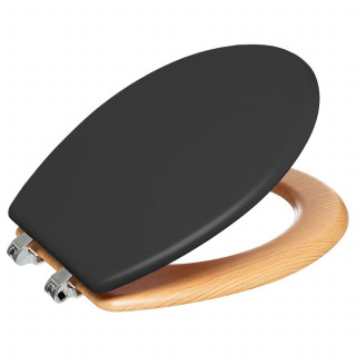 Abattant WC effet bois MODERN COLOR - Noir Abattant WC effet bois MODERN COLOR - Noir