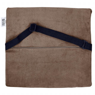 Coussin à mémoire de forme ajustable pour le dos - Marron