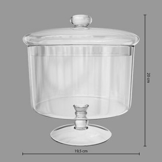 Bonbonnière Gâteaux - Grand modèle - Verre