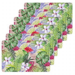 Lot de 6 sets de table Ibis - 28 x 43 cm - Vert