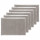 Lot de 6 sets de table en coton gris - 45 x 30 cm - MAHA