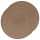 Lot de 2 sets de table tressés ronds taupe - Diam. 38 cm