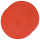 Lot de 2 sets de table tressés ronds rouge - Diam. 38 cm