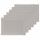 Lot 6x Set de table Rect - 50 x 35 cm - Gris clair