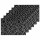 Lot 6x Set de table design craquelé Alph - L. 30 x l. 45 cm - Noir