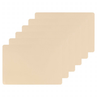 Lot de 6 Sets de table rectangulaire Tenor - 45 x 30 cm - Beige