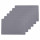 Lot de 6 Sets de table rectangulaire Tenor - 45 x 30 cm - Gris