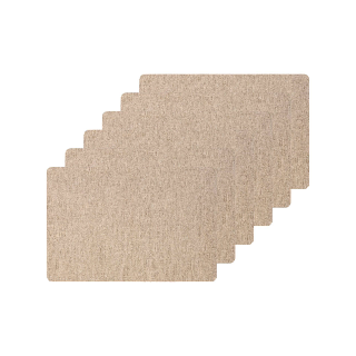 Lot de 6 sets de table rectangulaire Lake - 45 x 30 cm - Naturel