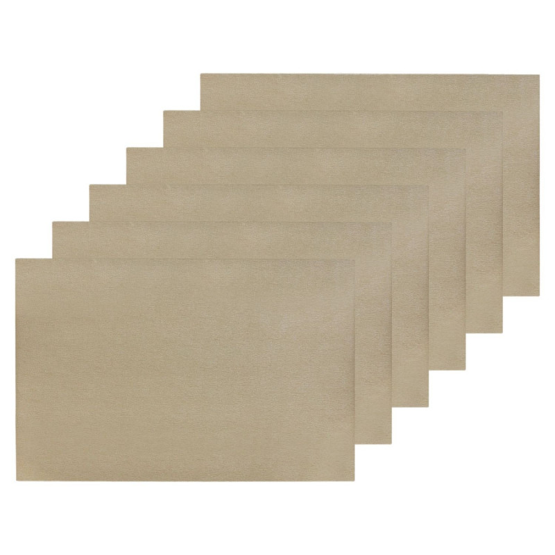 Lot de 6 sets de table MAX - 45 x 30 cm - Bronze