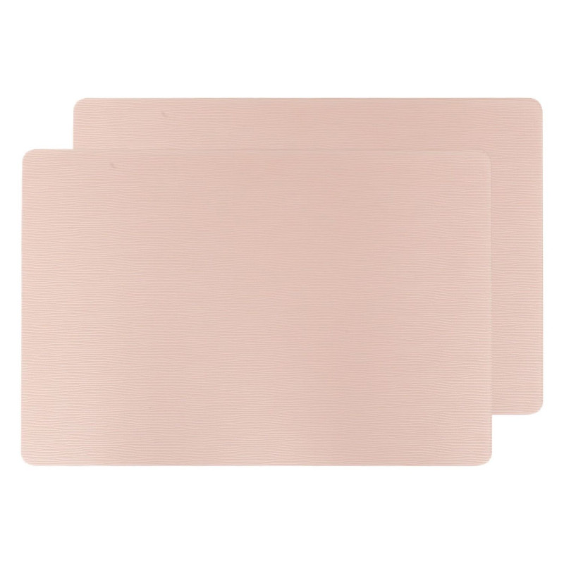 Lot de 2 sets de table CHARLY - 49 x 33 cm - Rose