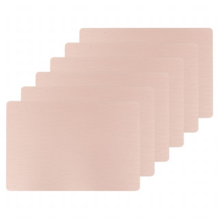 Lot de 6 sets de table CHARLY - 49 x 33 cm - Rose
