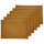 Lot de 6 sets de tables rectangles en jute TORSA - 31 x 45 cm - Marron