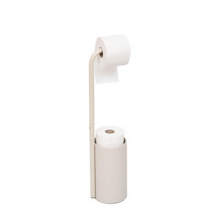 Dérouleur avec réserve pour papier toilette ONYX - Beige