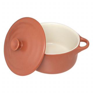 Petite cocotte en céramique - D. 10 cm - Terracotta