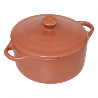 Petite cocotte en céramique - D. 10 cm - Terracotta