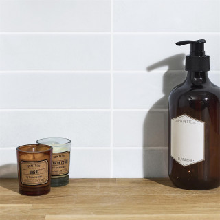 4 crédences adhésives effet Zellige - 30 x 30 cm - Blanc