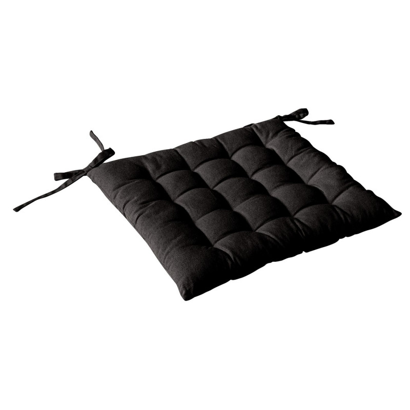 Galette de chaise PANAMA - 38 x 38 cm - Noir
