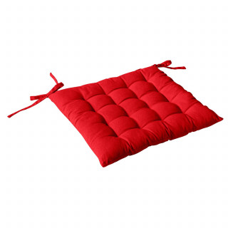 Galette de chaise PANAMA - 38 x 38 cm - Rouge