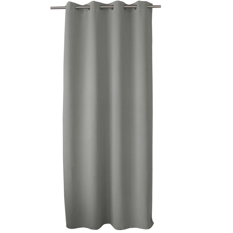 Rideau occultant ignifugé FLAMME - 140 x 260 cm - Gris clair
