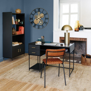 Lampe de table en métal CHAMPI - D. 30 cm - Doré