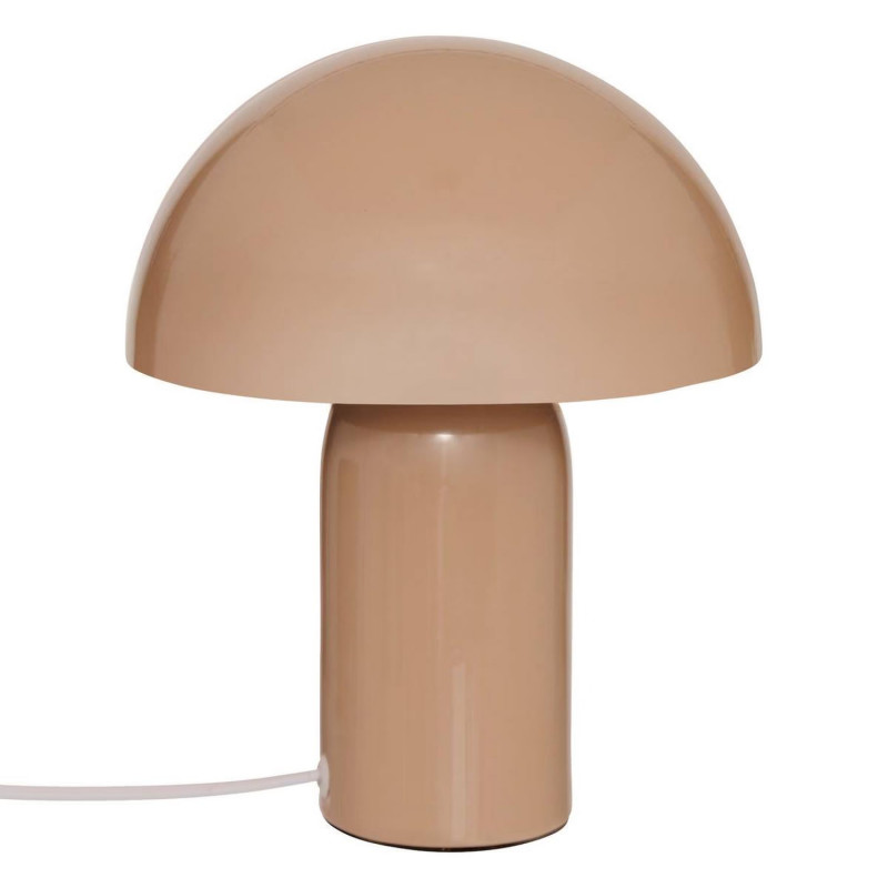 Lampe champignon en métal LITO - D. 20 cm - Beige