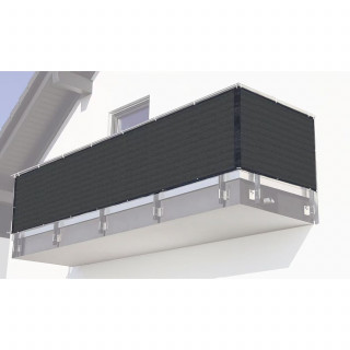 Brise-vue occultant en HDPE 165 gr/m² 1,20 M x 6 M - Gris