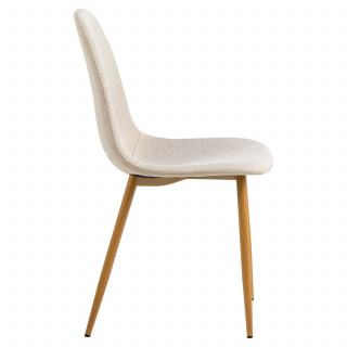 Lot de 4 chaises de salle à manger CLELIA - Beige