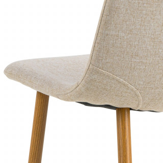 Lot de 4 chaises de salle à manger CLELIA - Beige