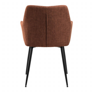 Lot de 2 chaises avec accoudoirs LIZZY - Rouge