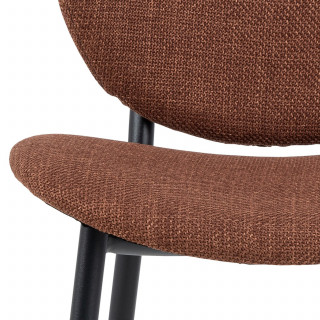 Lot de 2 chaises de salle à manger CLIFF - Rouge