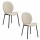 Lot de 2 chaises de salle à manger CLIFF - Beige