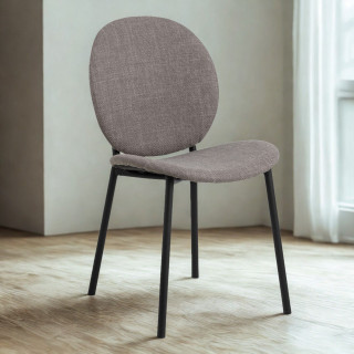 Lot de 2 chaises de salle à manger CLIFF - Taupe