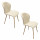 Lot de 2 chaises de salle à manger LINA - Beige