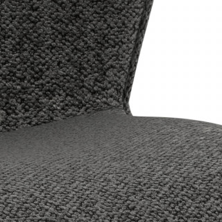 Lot de 2 chaises de salle à manger LINA - Gris foncé