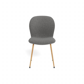 Lot de 2 chaises de salle à manger LINA - Gris