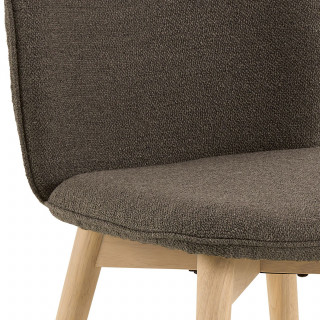 Lot de 2 chaises LOUISE - Taupe