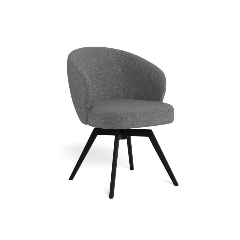 Chaise avec base pivotante à 360 degrés MARGAUX - Gris