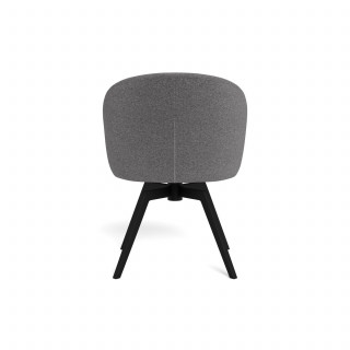 Chaise avec base pivotante à 360 degrés MARGAUX - Gris