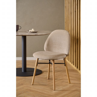 Lot de 2 chaises CLARA - Beige