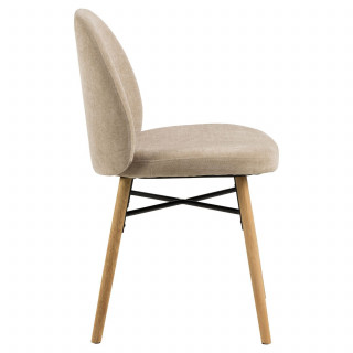 Lot de 2 chaises CLARA - Beige