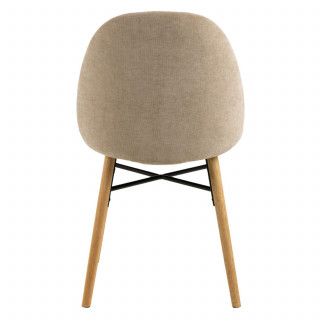 Lot de 2 chaises CLARA - Beige