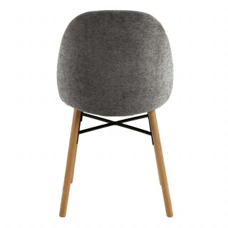 Lot de 2 chaises CLARA - Gris