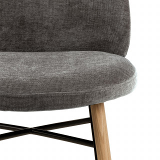 Lot de 2 chaises CLARA - Gris