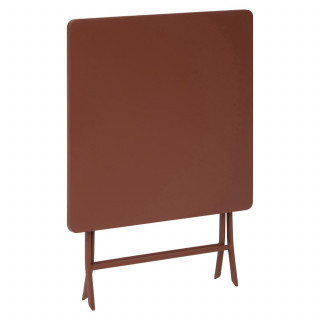 Table de jardin pliante carrée 2 places GREENSBORO - Acajou