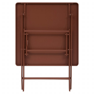 Table de jardin pliante carrée 2 places GREENSBORO - Acajou