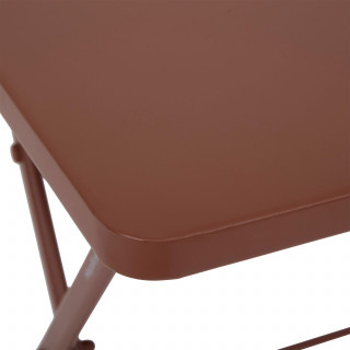 Table de jardin pliante carrée 2 places GREENSBORO - Acajou