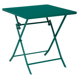 Table de jardin pliante carrée 2 places GREENSBORO - Opale