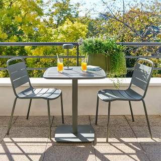 Table de jardin carrée 2 places ALEGORIA - Laurier