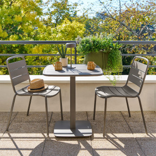 Table de jardin carrée 2 places ALEGORIA - Café